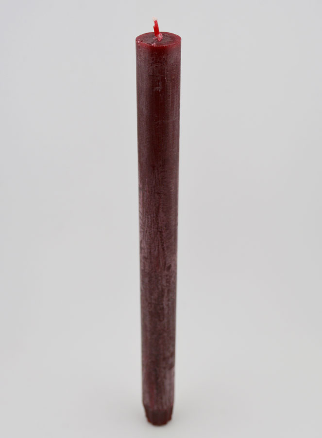 Vela Colorida Massa 27cm - Vermelho Veludo (pic 2)