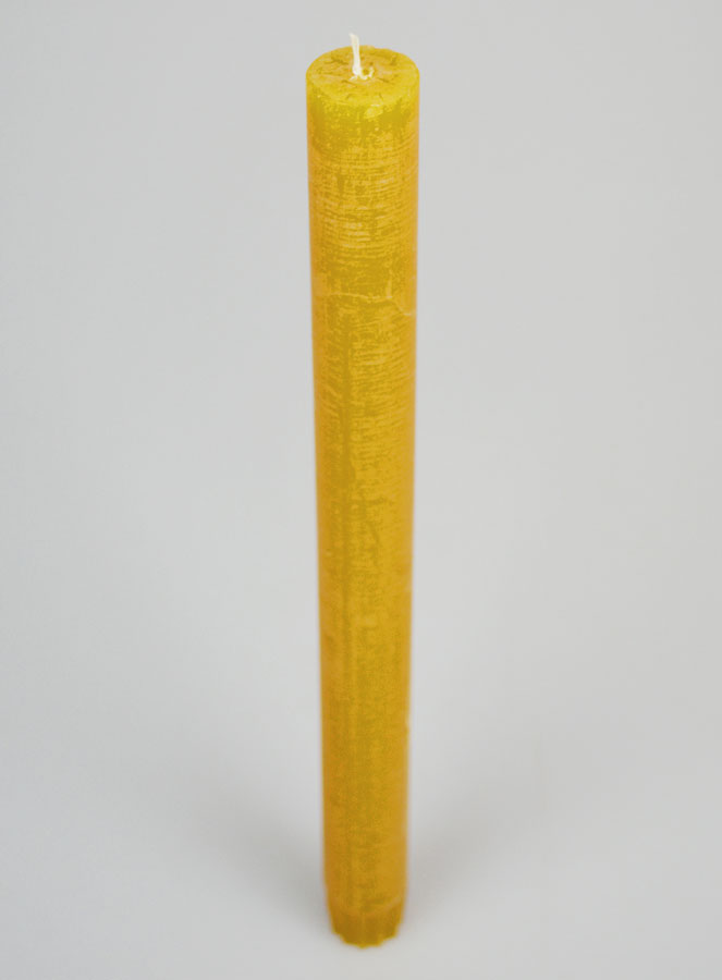 Vela de Oración Teñida en Masa - Amarillo Miel (pic 2)