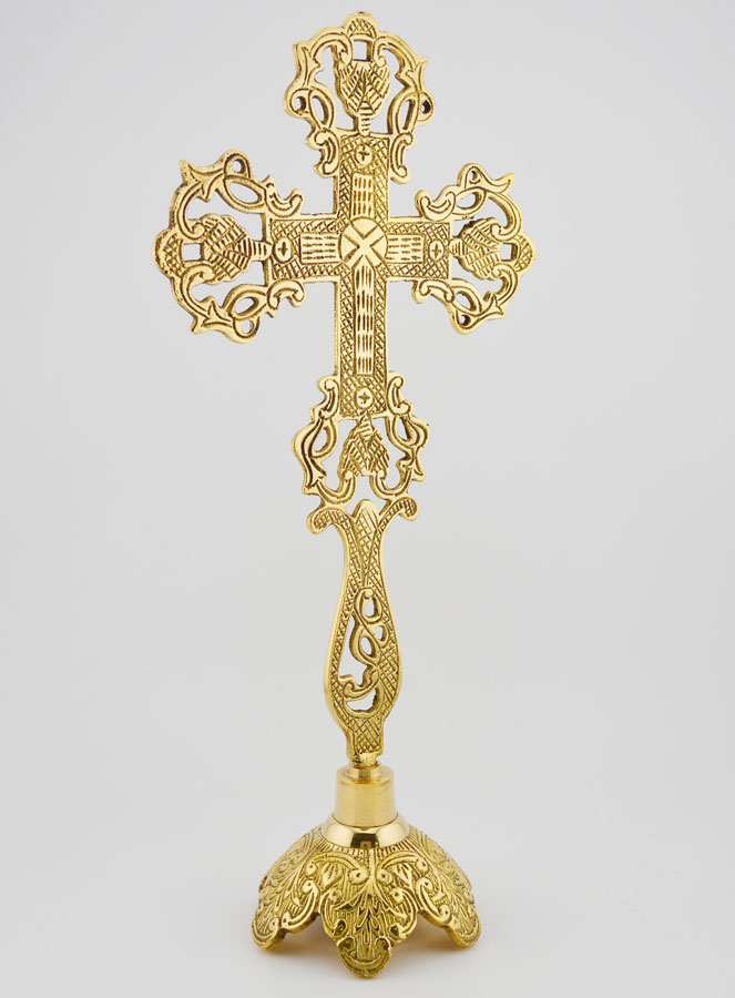 Cruz de altar calada - 28 cm (pic 3)