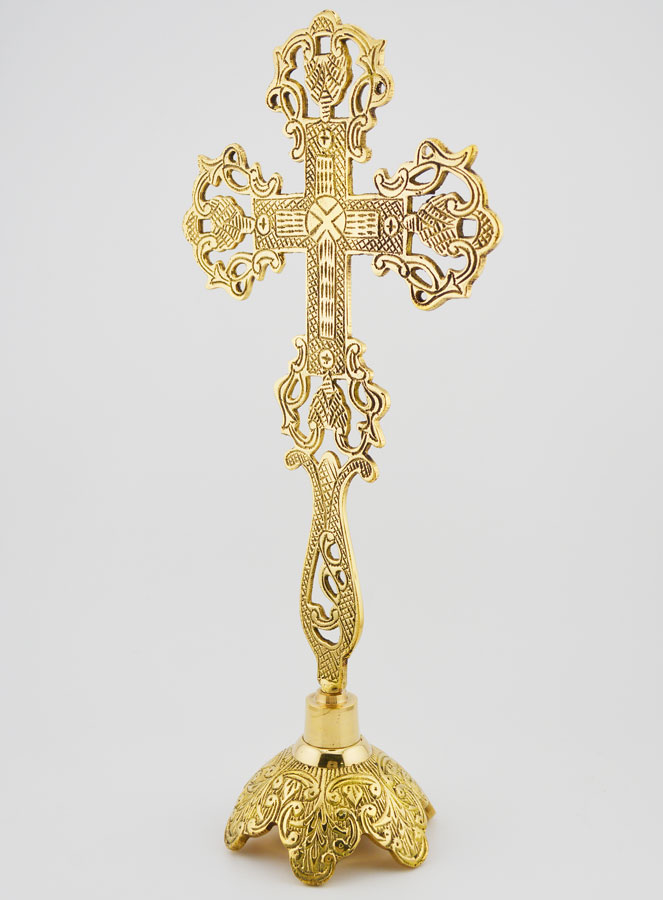 Cruz de altar calada - 28 cm (pic 4)