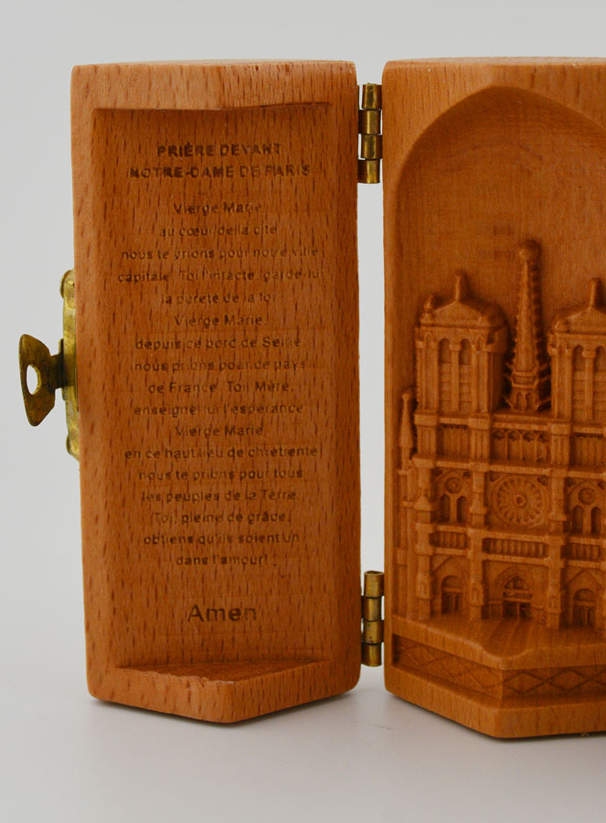 Tríptico en madera maciza - Nuestra Señora de París (pic 2)