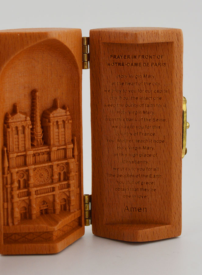 Tríptico en madera maciza - Nuestra Señora de París (pic 3)