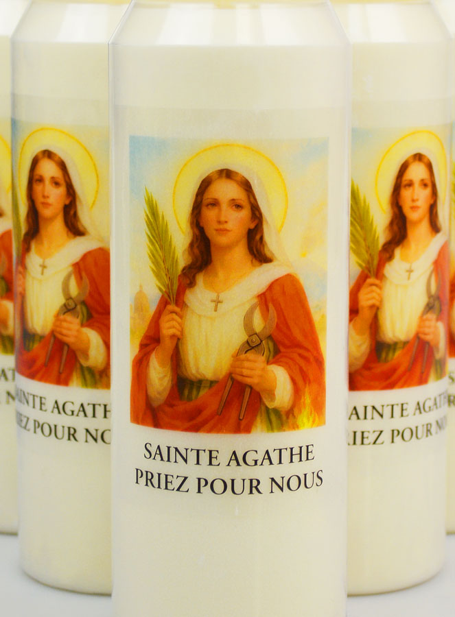 Juego de 10 Velas de Novena a Santa Ágata (pic 2)