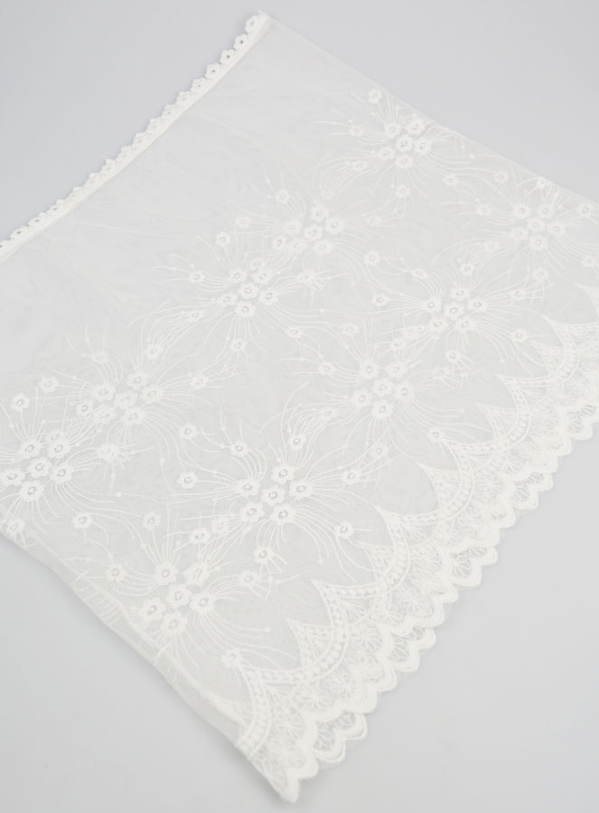 Velo Mantilla Bordado - Blanco (pic 2)