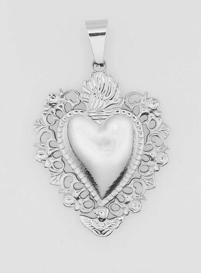 Gran Medalla de Ex voto en acero inoxidable - 37 mm (pic 1)