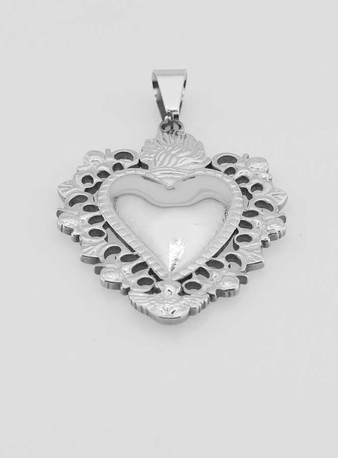 Gran Medalla de Ex voto en acero inoxidable - 37 mm (pic 2)