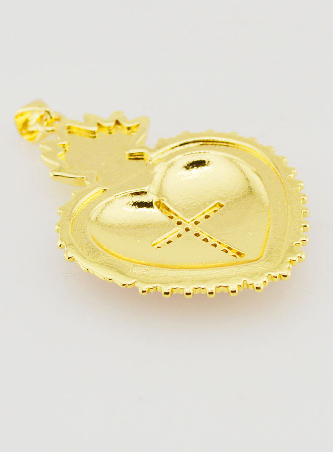 Colgante Ex Voto Rojo y Dorado - 40 mm (pic 4)