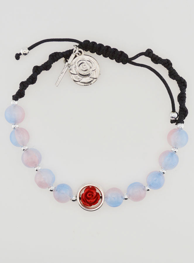 Pulsera Decenario Ajustable - Tonos Rosas (pic 1)