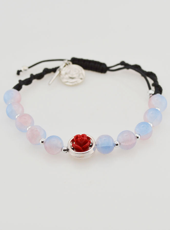 Pulsera Decenario Ajustable - Tonos Rosas (pic 2)