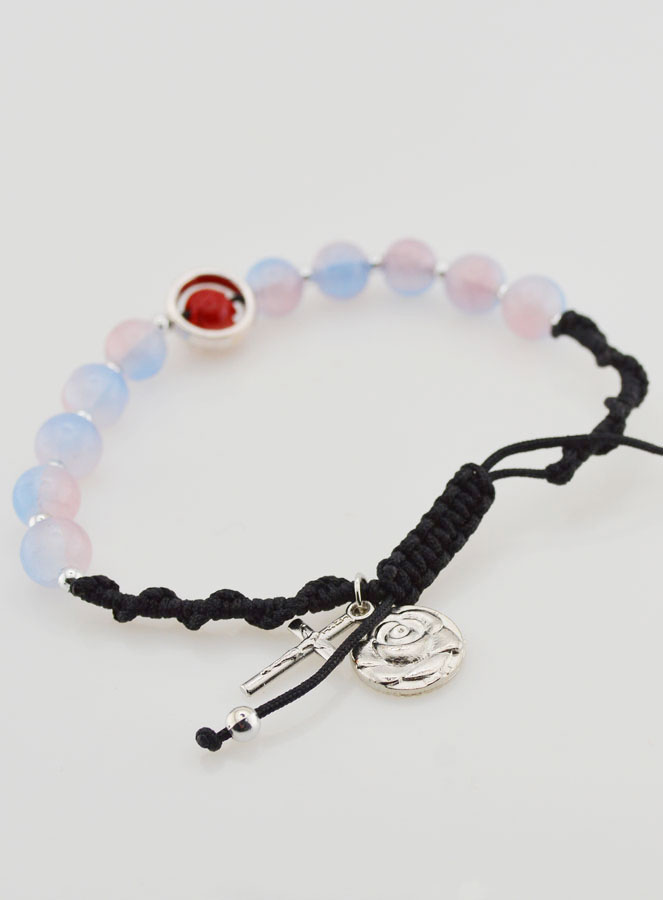 Pulsera Decenario Ajustable - Tonos Rosas (pic 3)