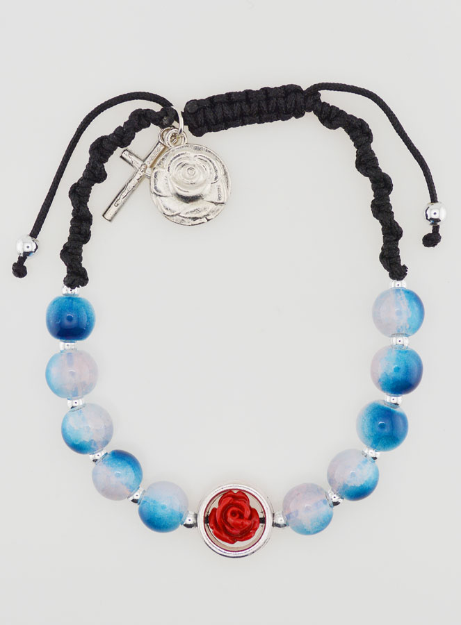 Pulsera Decenario Ajustable - Tonos Azules (pic 1)