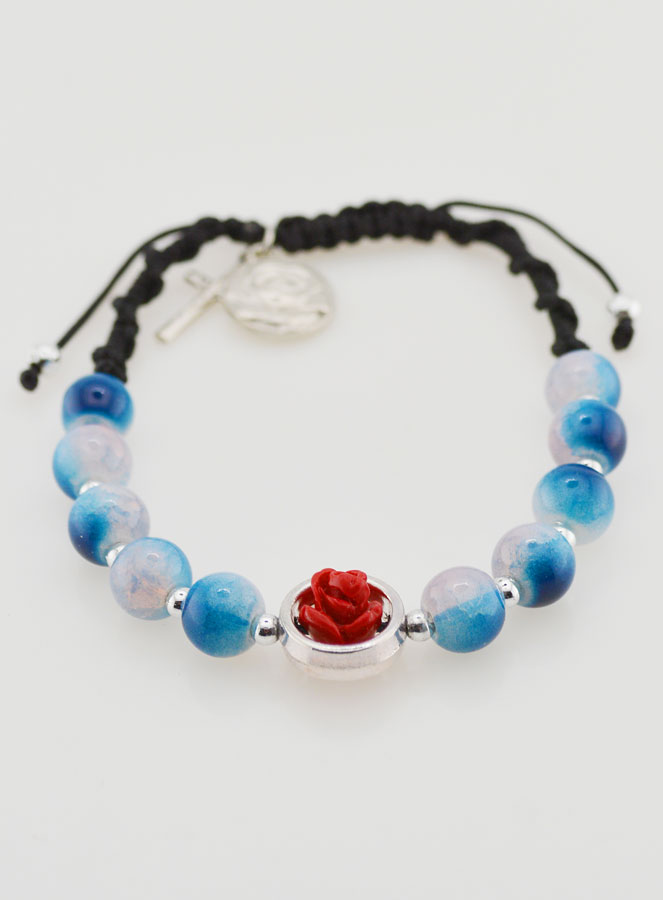Pulsera Decenario Ajustable - Tonos Azules (pic 2)