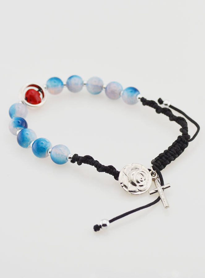 Pulsera Decenario Ajustable - Tonos Azules (pic 3)