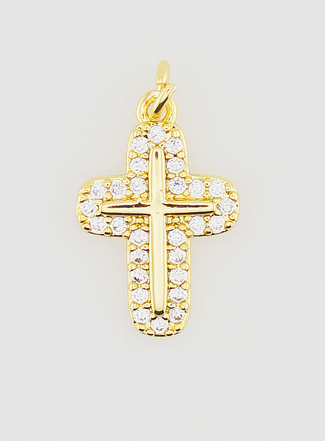 Colgante con Cruz Redondeada - 15 mm (pic 1)