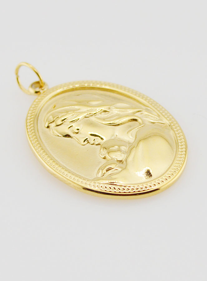 Medalla de la Virgen con el Niño Ovalada - 25 mm (pic 3)