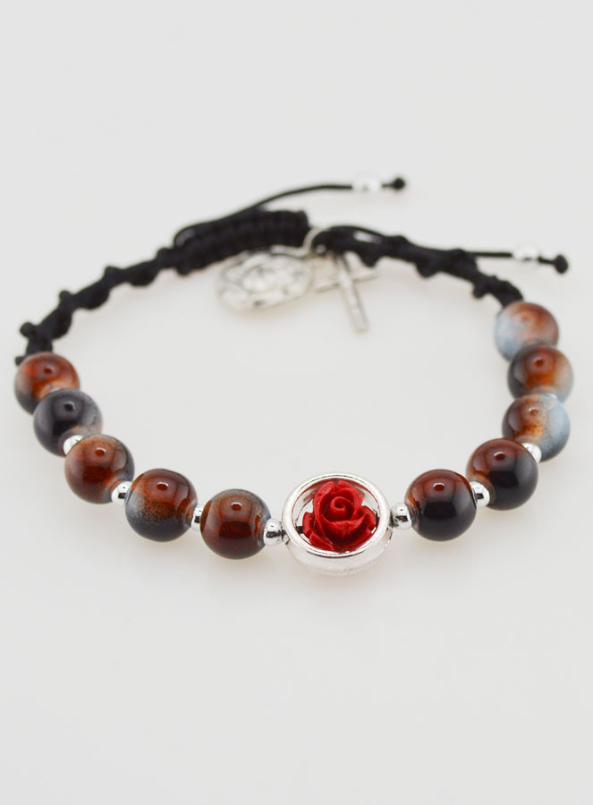 Pulsera Decenario Ajustable - Tonos Marrones (pic 2)