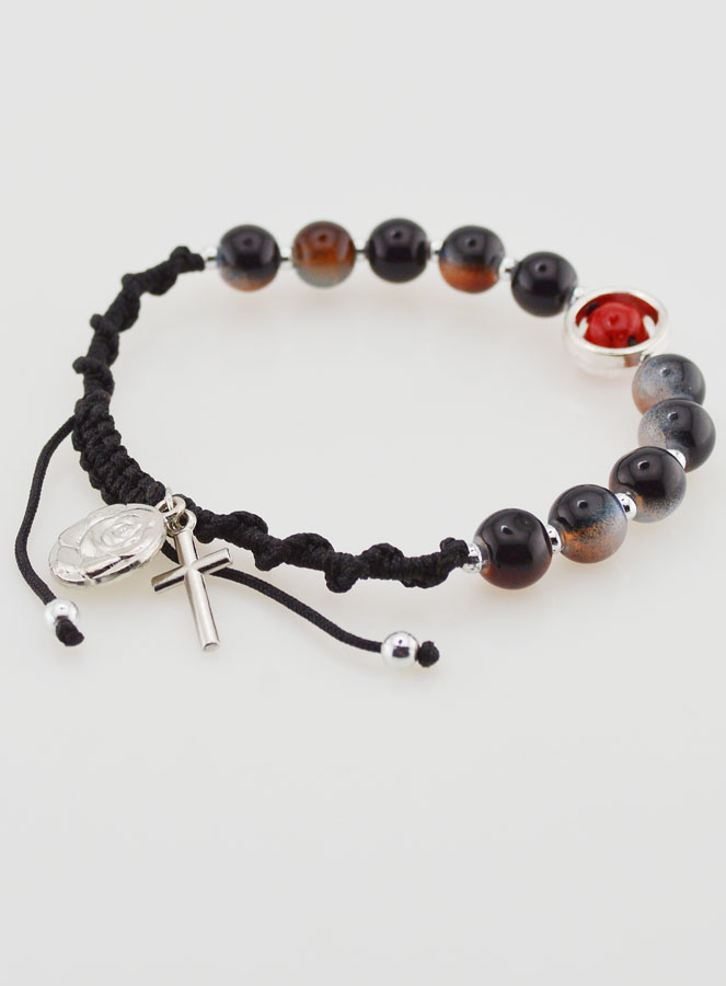 Pulsera Decenario Ajustable - Tonos Marrones (pic 4)