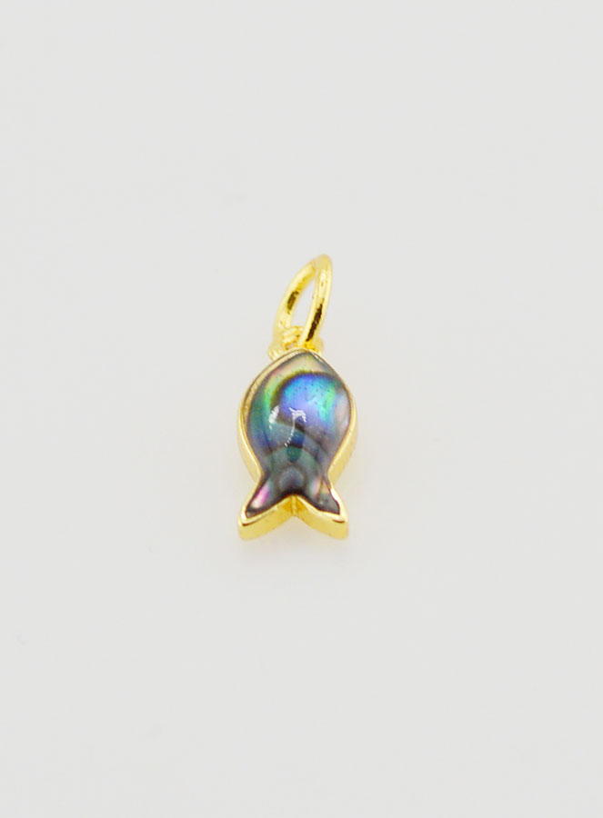 Pingente Ichthus em Abalone - 11mm (pic 2)