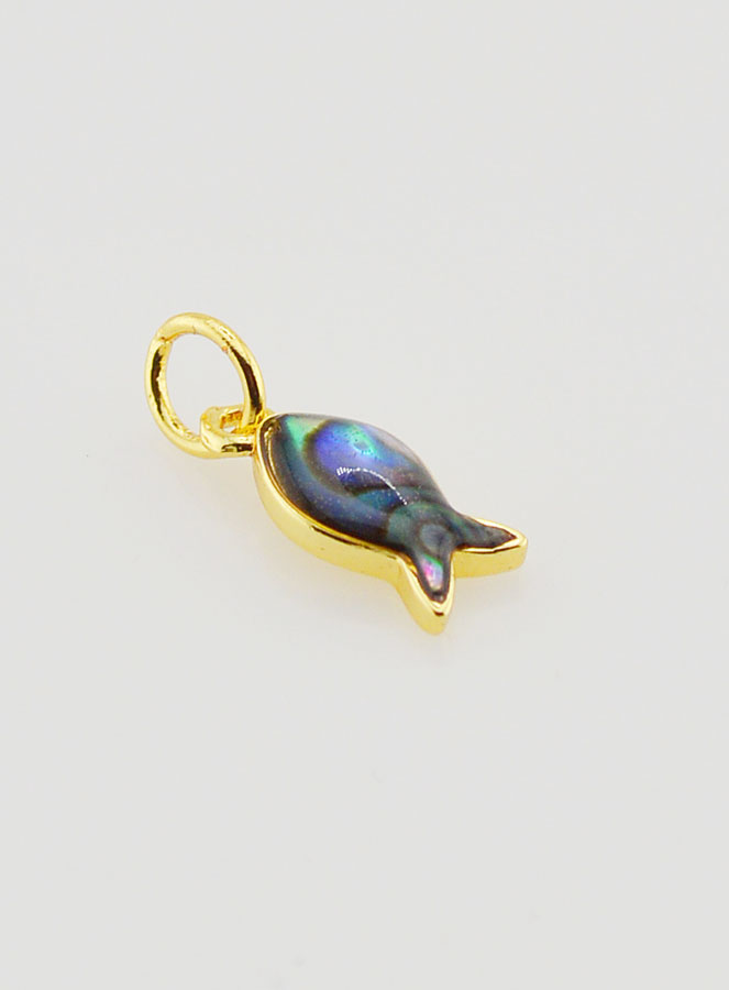 Pingente Ichthus em Abalone - 11mm (pic 3)
