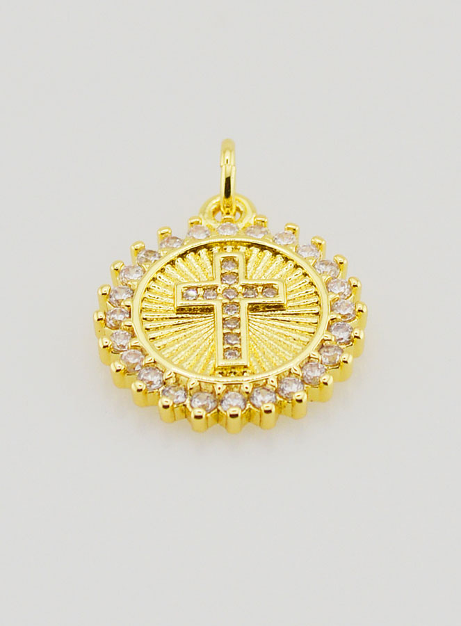 Medalla en forma de cruz dentada - 15 mm (pic 2)