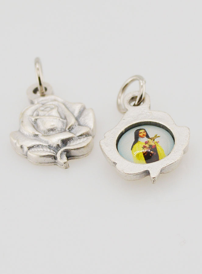 Medalla Rosa de 14 mm - Santa Teresa (pic 2)