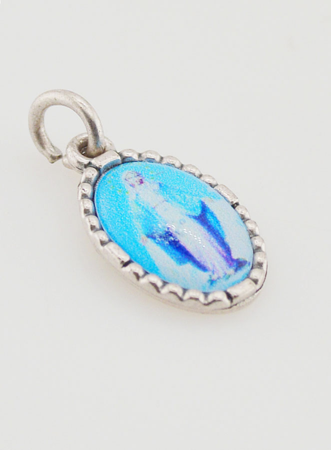 Medalla con borde trenzado de 15 mm – Virgen Milagrosa (pic 3)