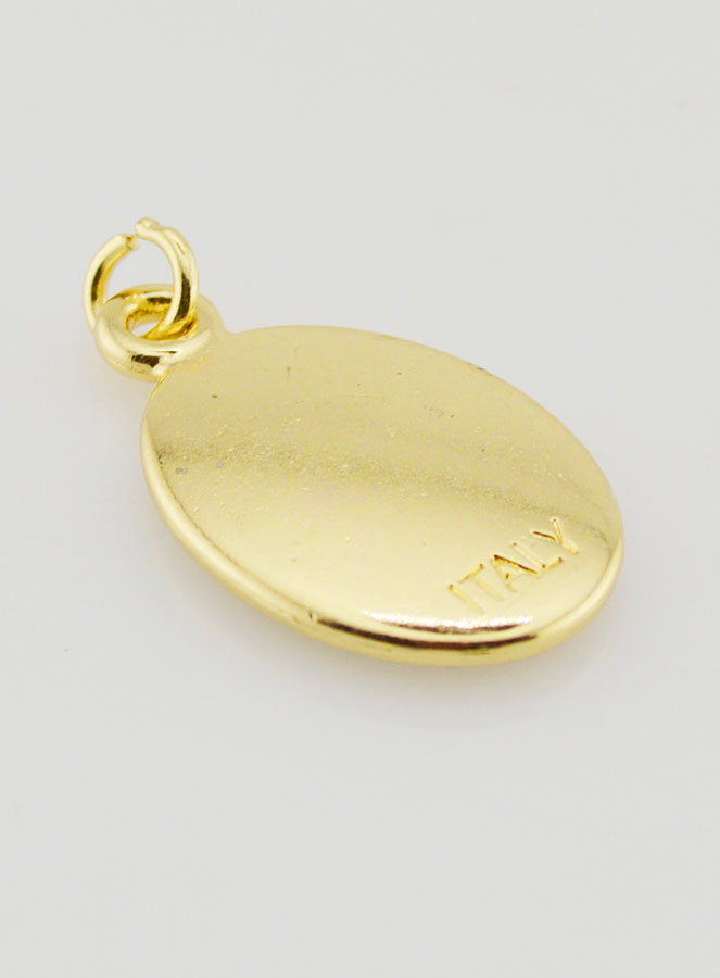 Medalla de Cristo Misericordioso dorada - 25 mm (pic 4)