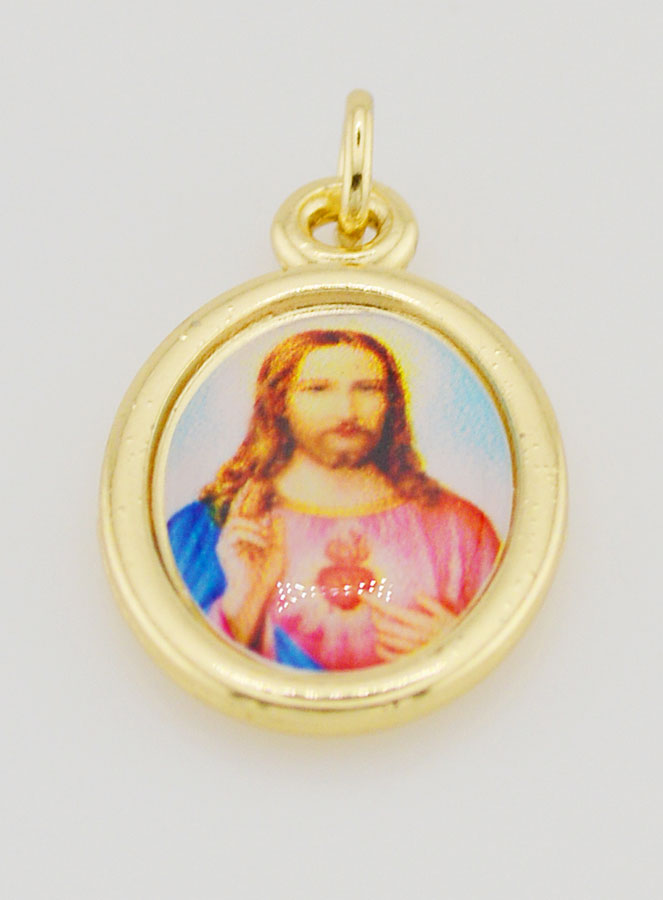 Medalla del Sagrado Corazón de Jesús - 25 mm (pic 2)