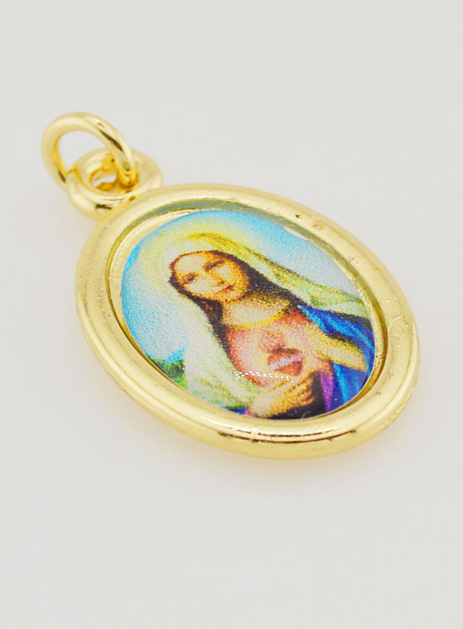 Medalla del Sagrado Corazón de María - 25 mm (pic 3)