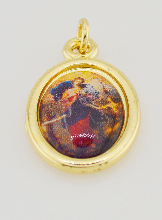 Medalha Maria Desatadora dos Nós Dourada - 25mm (pic 2)