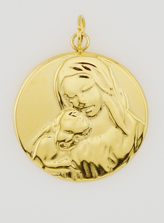 Medalla de la Virgen y el Niño - 20 mm (pic 1)
