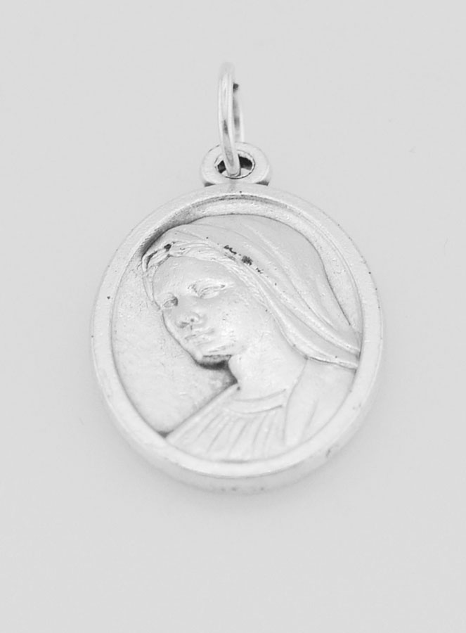 Medalla del perfil de la Virgen María - 22 mm (pic 2)