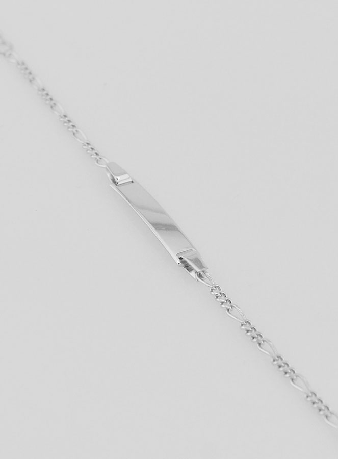 Pulsera de identidad para bebé en plata de ley 925 - 15 cm (pic 1)