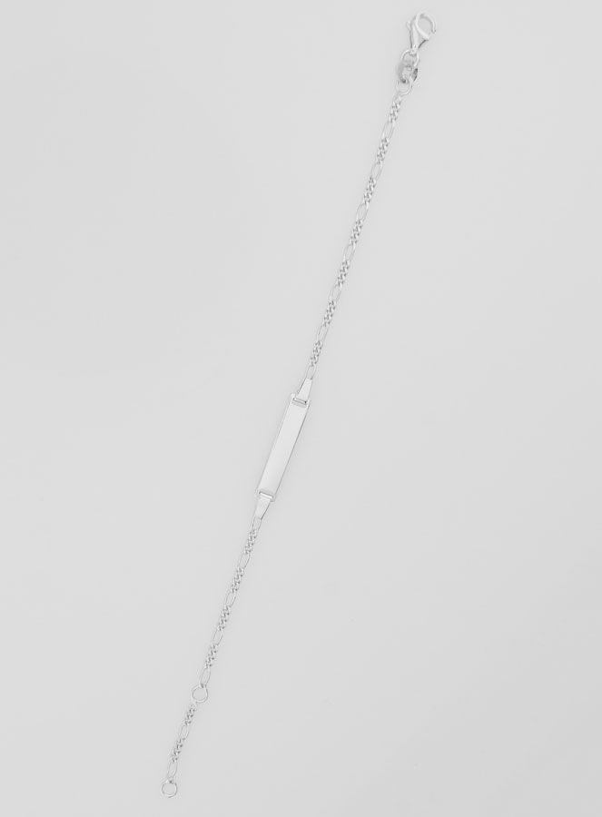 Pulsera de identidad para bebé en plata de ley 925 - 15 cm (pic 2)