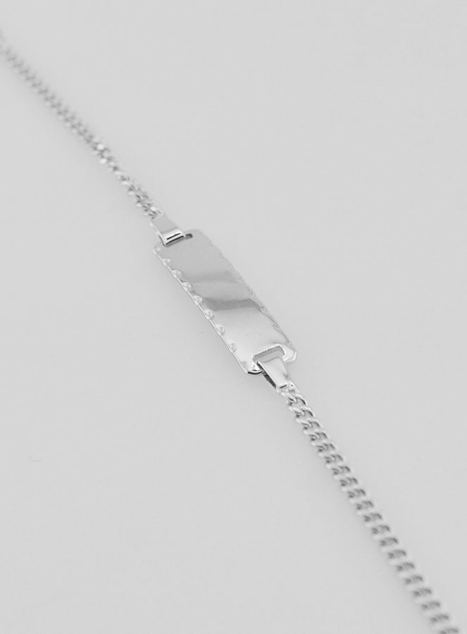 Pulsera de bautismo infantil en plata - 16 cm (pic 1)