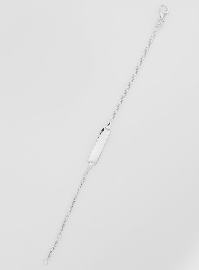 Pulsera de bautismo infantil en plata - 16 cm (pic 2)