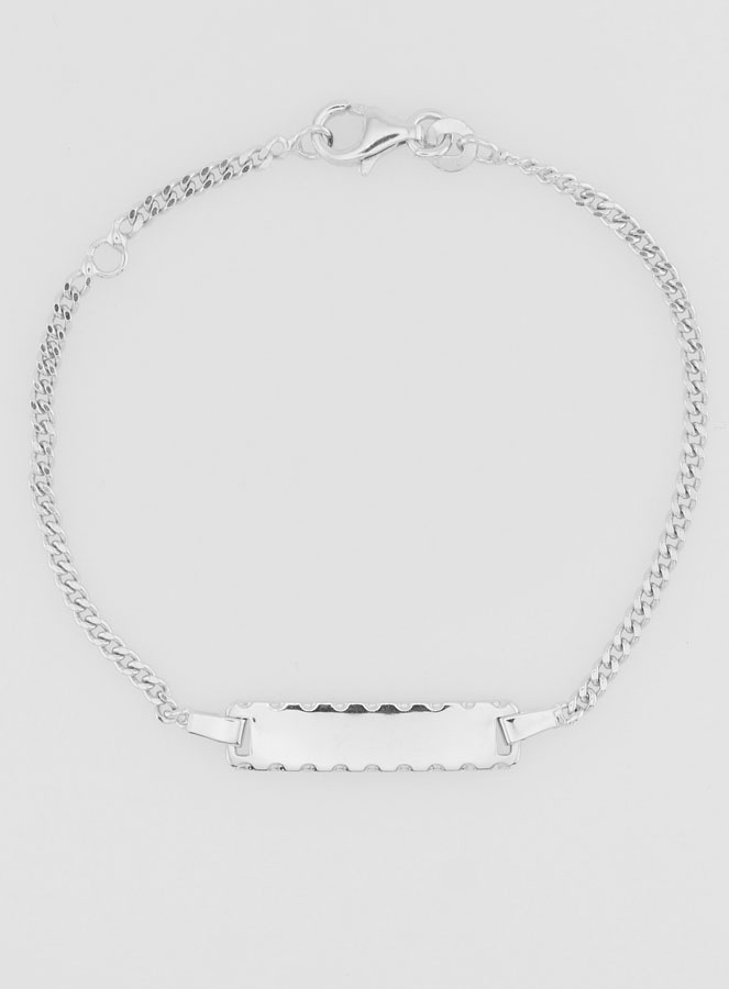 Pulsera de bautismo infantil en plata - 16 cm (pic 3)