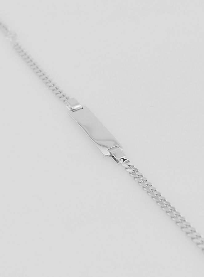 Pulsera de identidad para bebé en plata de ley 925 - 16 cm (pic 1)