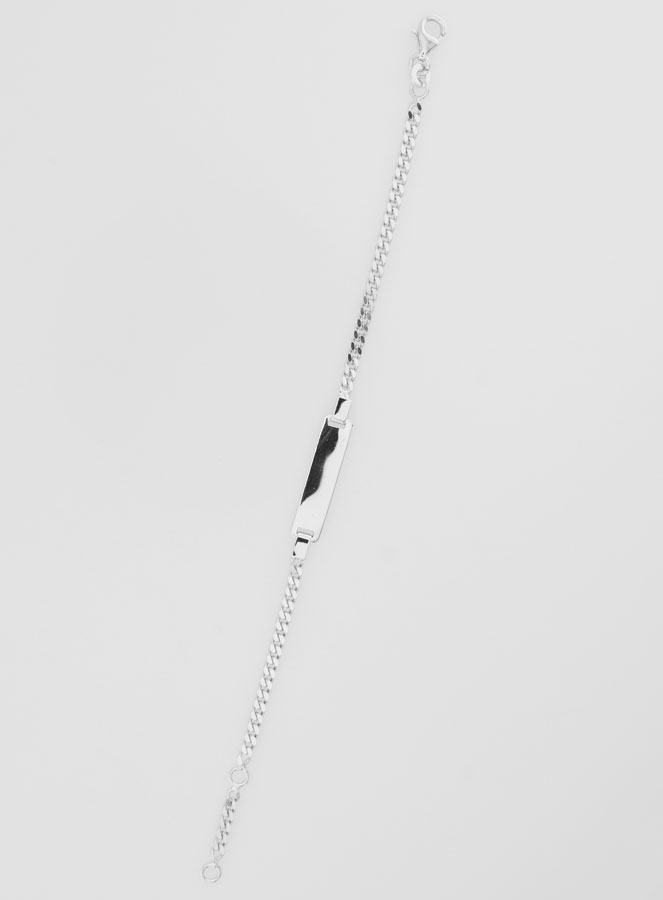 Pulsera de identidad para bebé en plata de ley 925 - 16 cm (pic 2)
