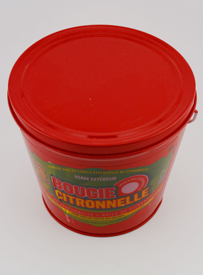 Vela Citronela Balde Metal - Vermelho (pic 2)