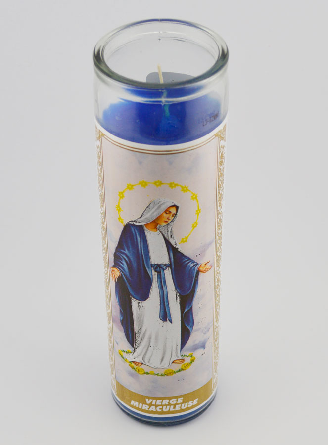 Vela de cristal - Virgen milagrosa y oración (pic 2)