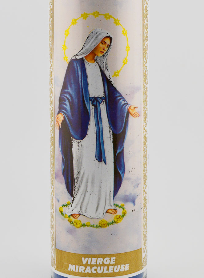 Vela de cristal - Virgen milagrosa y oración (pic 3)