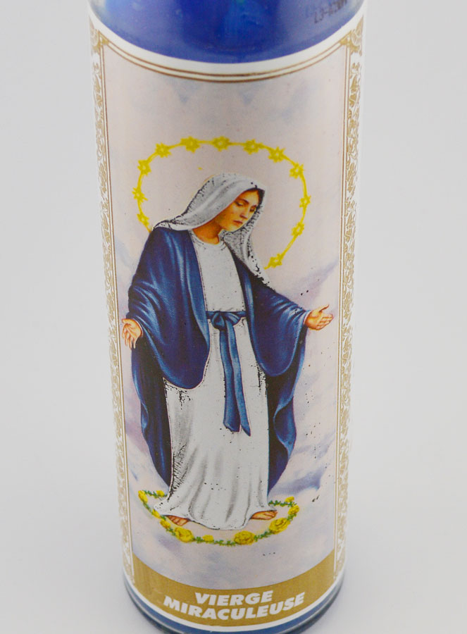 Vela de cristal - Virgen milagrosa y oración (pic 4)