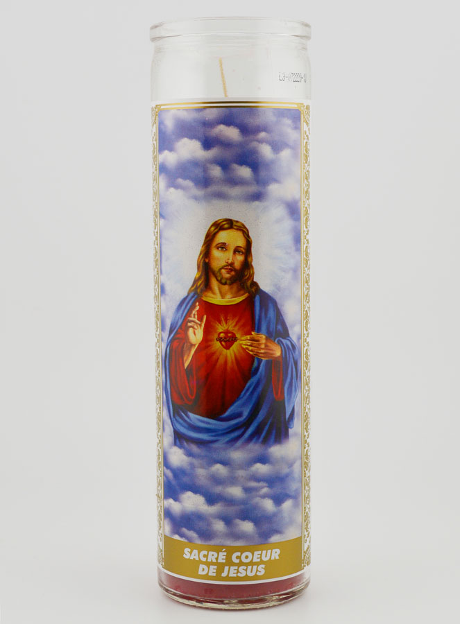 Vela de cristal - Sagrado Corazón de Jesús y Oración (pic 1)