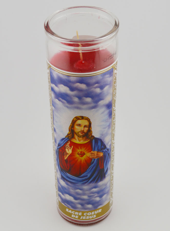 Vela de cristal - Sagrado Corazón de Jesús y Oración (pic 2)