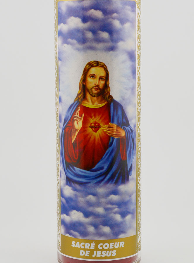 Vela de cristal - Sagrado Corazón de Jesús y Oración (pic 3)