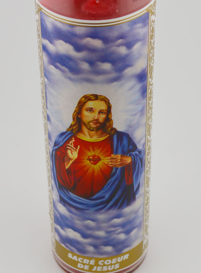 Vela de cristal - Sagrado Corazón de Jesús y Oración (pic 4)