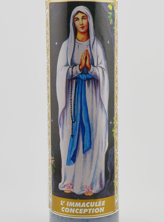 Vela em Vidro - Imaculada Conceição & Oração (pic 3)