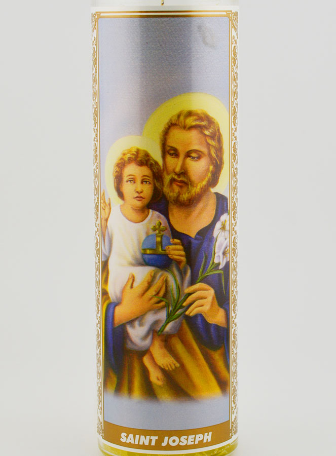 Vela de cristal - San José y Oración (pic 3)