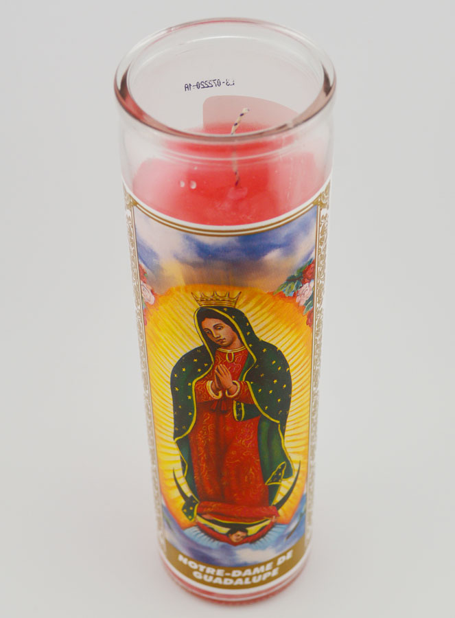 Vela de cristal - Nuestra Señora de Guadalupe y Oración (pic 2)